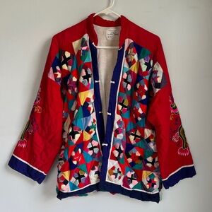 Colorful Patchwork Quilted Women's Jacket